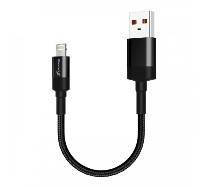 Дата кабеля USB 2.0 AM to Lightning 0.2m Grand-X (FM-20L)
