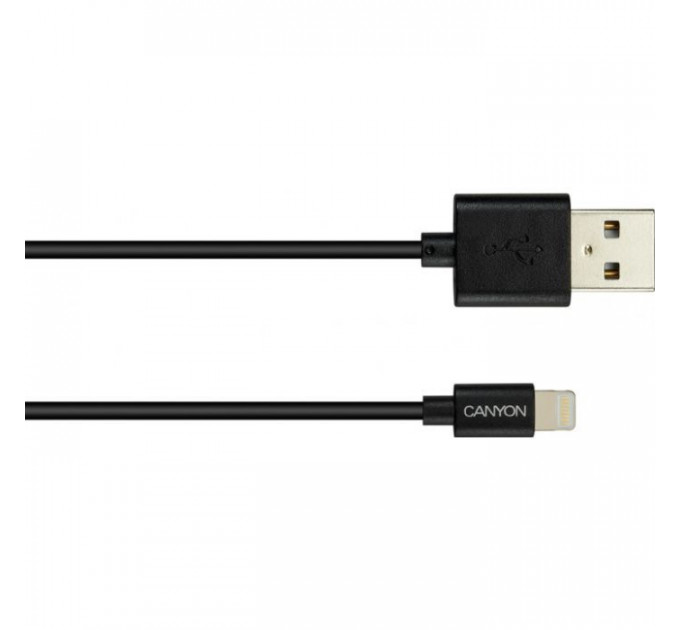 Дата кабель USB 2.0 AM to Lightning 1.0m MFI Black Canyon (CNS-MFICAB01B)