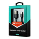 Дата кабель USB 2.0 AM to Lightning 1.0m MFI Black Canyon (CNS-MFICAB01B)