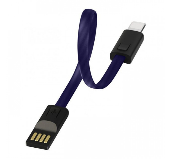 Дата кабель USB 2.0 AM to Lightning 0.22m blue ColorWay (CW-CBUL021-BL)