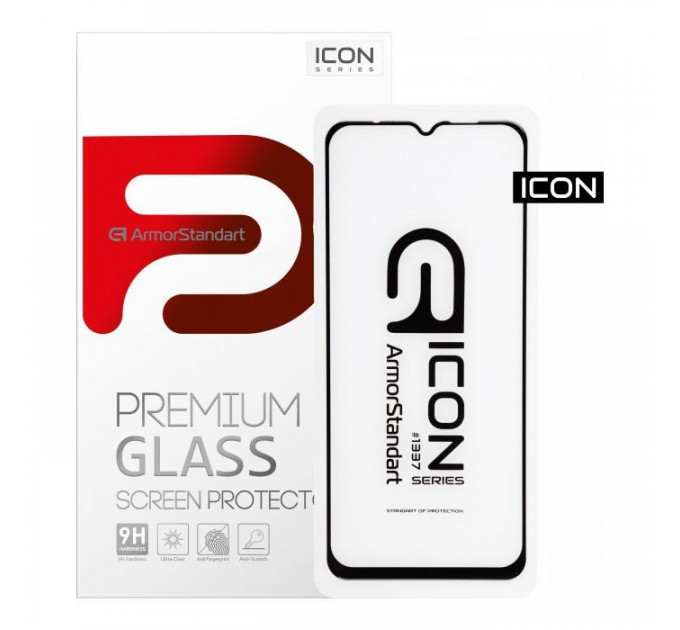 Скло захисне Armorstandart Icon Xiaomi Redmi 9 Black (ARM56279)