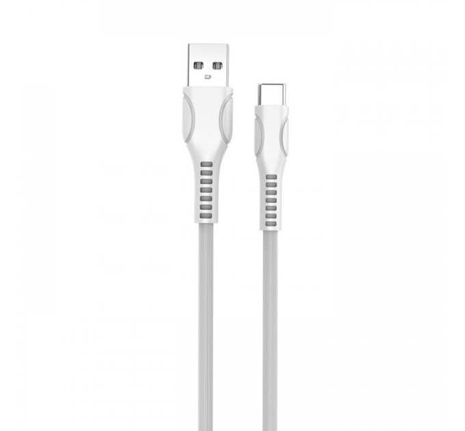 Дата кабель USB 2.0 AM to USB-C 1.0m line-drawing white ColorWay (CW-CBUC029-WH)
