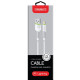 Дата кабеля USB 2.0 AM to Lightning 1.2m CBFLEXL1 white Intaleo (1283126487460)