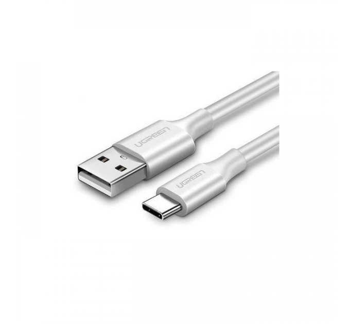 Дата кабель USB 2.0 AM to USB-C 1.0m US287 White Ugreen (60121) Дата кабель USB 2.0 AM to USB-C 1.0m US287 White Ugreen (60121)