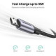 Дата кабеля USB 2.0 AM to Micro 5P 1.0m US290 Aluminum Braid Black Ugreen (60146)