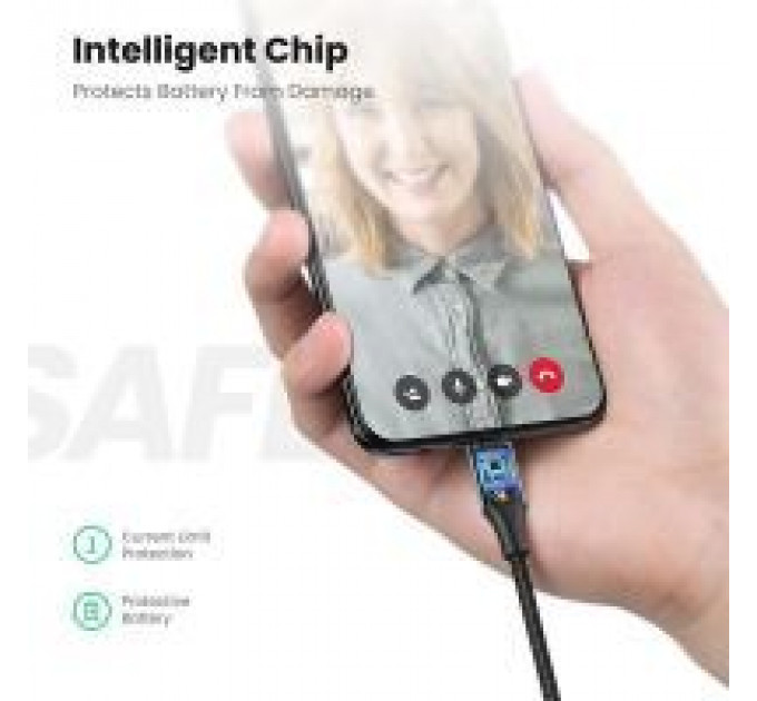 Дата кабеля USB 2.0 AM to Micro 5P 1.0m US290 Aluminum Braid Black Ugreen (60146)