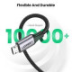 Дата кабеля USB 2.0 AM to Micro 5P 1.0m US290 Aluminum Braid Black Ugreen (60146)