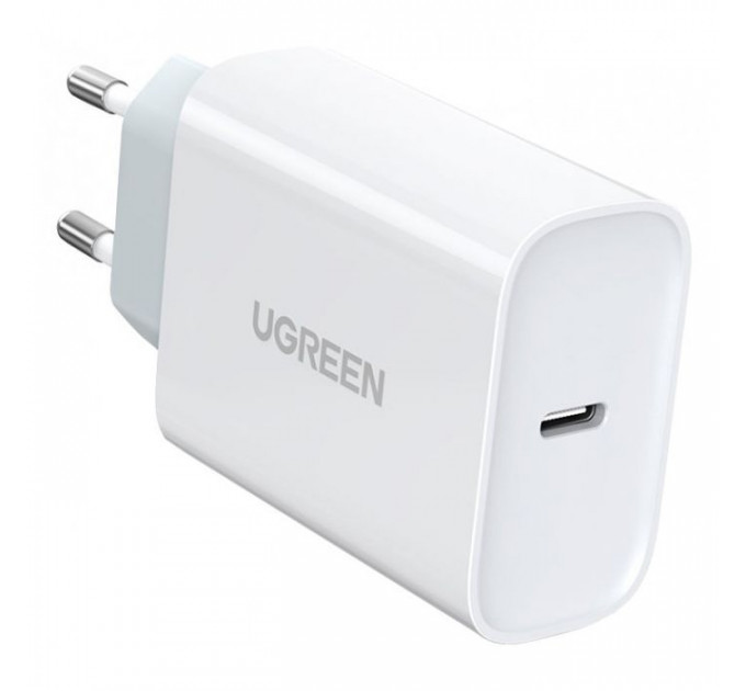 Зарядний пристрій Ugreen CD127 Type-C PD 30W Charger (White) (70161)