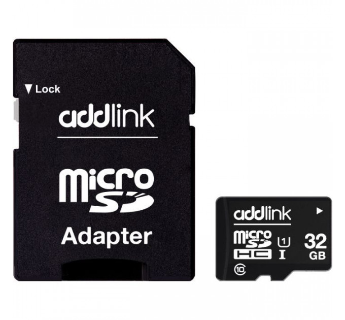 Карта пам/'яті AddLink 32GB microSDHC class 10 UHS-I U1 (ad32GBMSH310A) Карта пам/'яті AddLink 32GB microSDHC class 10 UHS-I U1 (ad32GBMSH310A)