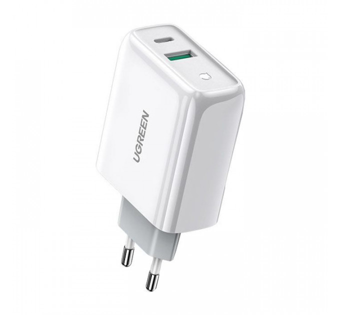Зарядний пристрій Ugreen CD170 36W USB + Type-C Charger (White) (60468) Зарядний пристрій Ugreen CD170 36W USB + Type-C Charger (White) (60468)