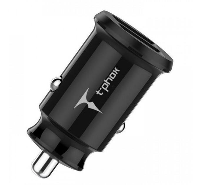 Зарядное устройство T-Phox Charger Set 2.4A Dual+MicroUSB cable 1.2m (Black) (T-S09 SET M B)
