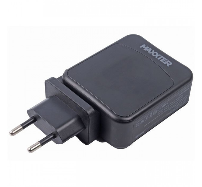 Зарядное устройство Maxxter 1USB-A + 2USB-C (PD 65W+PD 18W + QC 3.0) (WC-PD65W-01) Зарядное устройство Maxxter 1USB-A + 2USB-C (PD 65W+PD 18W + QC 3.0) (WC-PD65W-01)