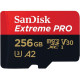 Карта пам/'яті SanDisk 256 GB microSDXC UHS-I U3 Extreme Pro+SD Adapter (SDSQXCD-256G-GN6MA)