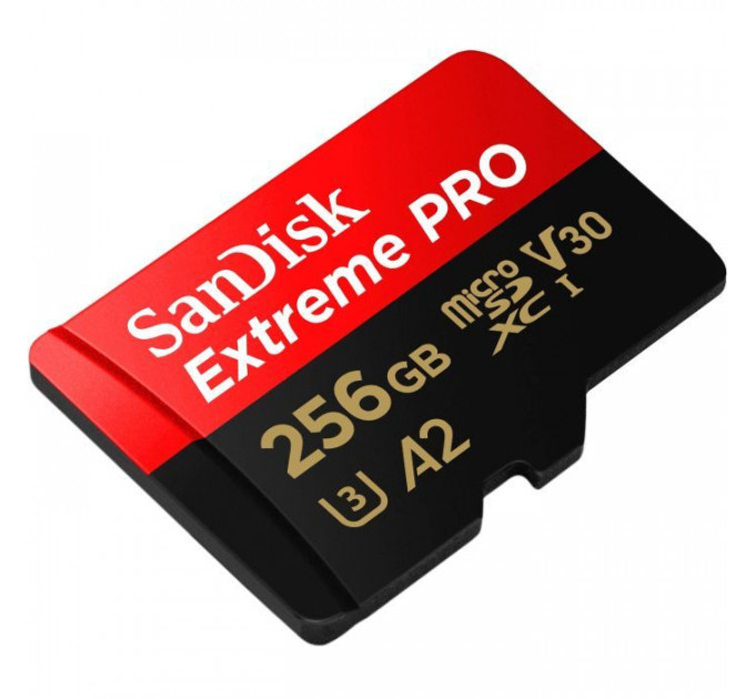Карта пам/'яті SanDisk 256 GB microSDXC UHS-I U3 Extreme Pro+SD Adapter (SDSQXCD-256G-GN6MA)