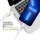 Дата кабель USB 2.0 AM to Lightning 2.0m CBFLEXL2 white Intaleo (1283126521416)