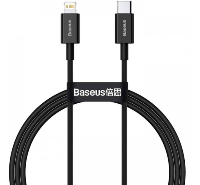Дата кабель USB-C to Lightning 2.0m 3.0A PD Superior Series Black Baseus (CATLYS-C01)