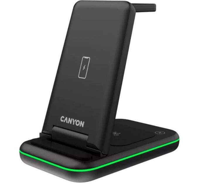 Зарядное устройство для Canyon WS- 304 Foldable 3in1 Wireless charger (CNS-WCS304B) Зарядное устройство для Canyon WS- 304 Foldable 3in1 Wireless charger (CNS-WCS304B)