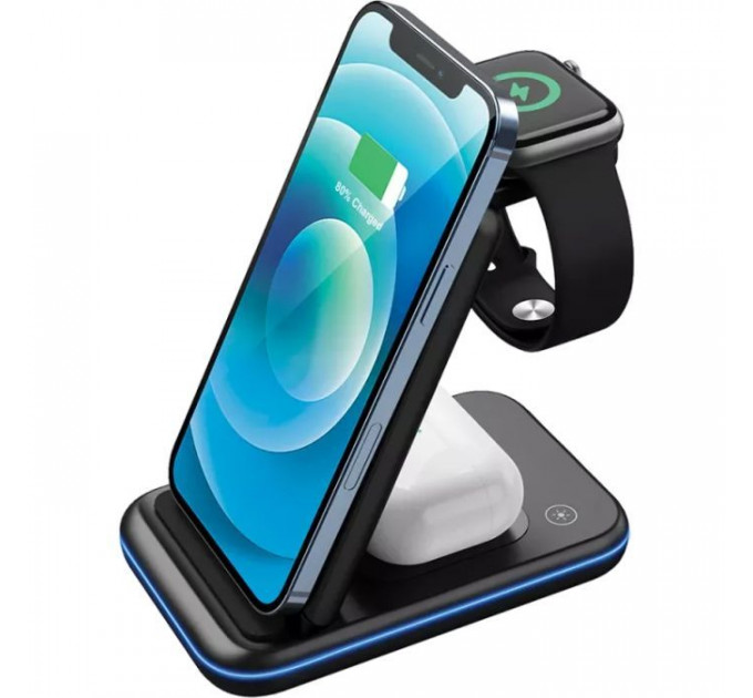 Зарядное устройство для Canyon WS- 304 Foldable 3in1 Wireless charger (CNS-WCS304B)