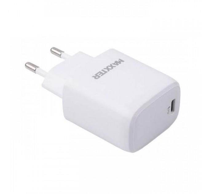 Зарядное устройство Maxxter USB + cable USB-C to Lighting (PD 20W) (WC-PD-CtL-01)