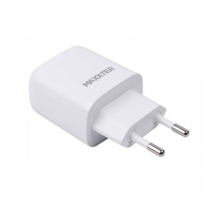 Зарядное устройство Maxxter USB + cable USB-C to Lighting (PD 20W) (WC-PD-CtL-01)