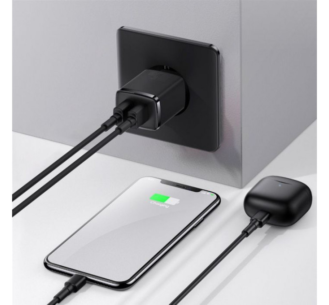 Зарядний пристрій Baseus Compact Charger 2U Black (CCXJ010201)