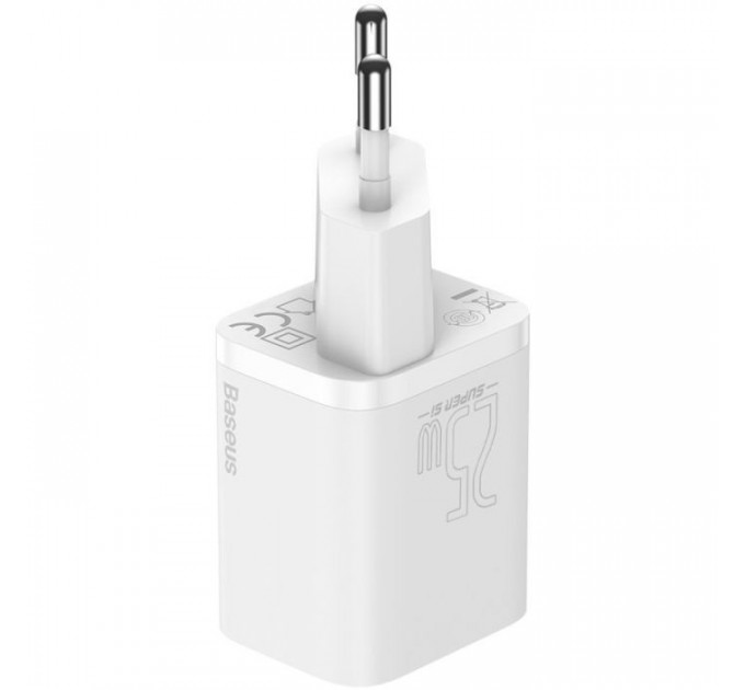 Зарядний пристрій Baseus Super Si Quick Charger 1C White (CCSP020102)