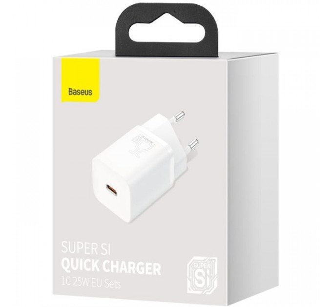 Зарядний пристрій Baseus Super Si Quick Charger 1C White (CCSP020102)