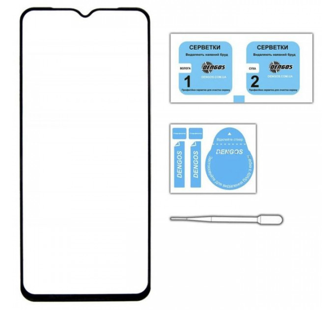 Скло захисне Dengos Full Glue Motorola G60 (black) (TGFG-288)