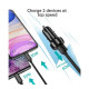 Зарядний пристрій Choetech USB-C+USB-A 60W QC3.0\/PD\/PPS black (TC0014-BK)