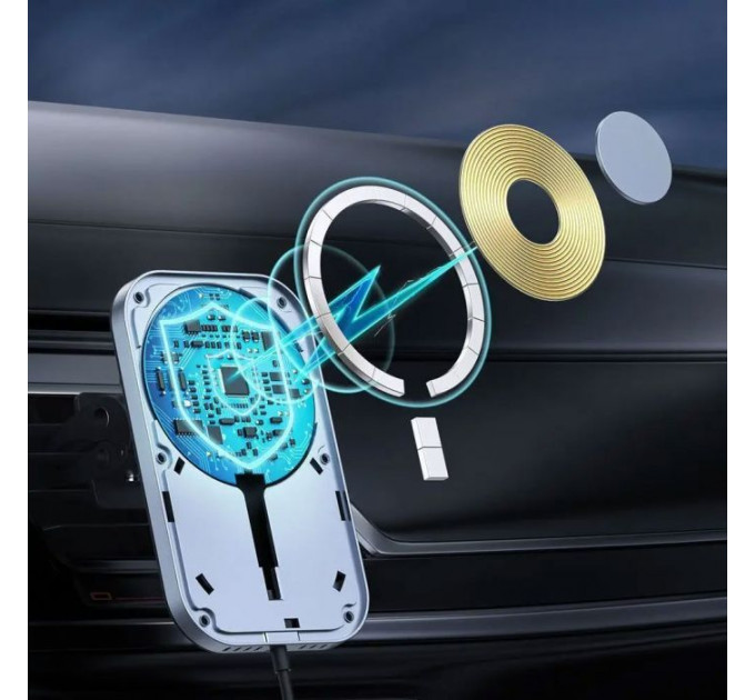 Зарядний пристрій Choetech QI 15W compatible MagSafe (T200-F-201BK)