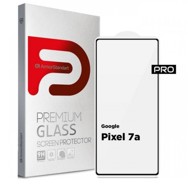 Скло захисне Armorstandart Pro Google Pixel 7a Black (ARM70852) Скло захисне Armorstandart Pro Google Pixel 7a Black (ARM70852)