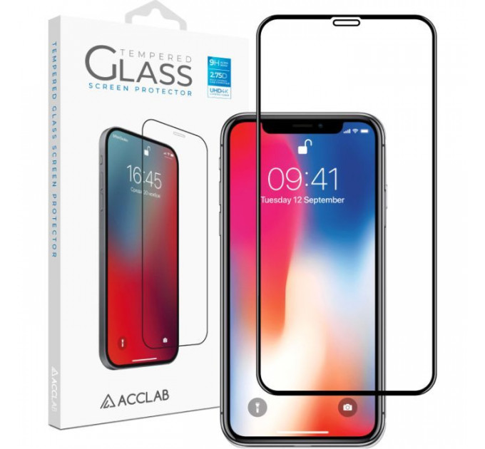 Скло захисне ACCLAB Full Glue Apple iPhone X\/XS\/11 Pro (1283126508189)