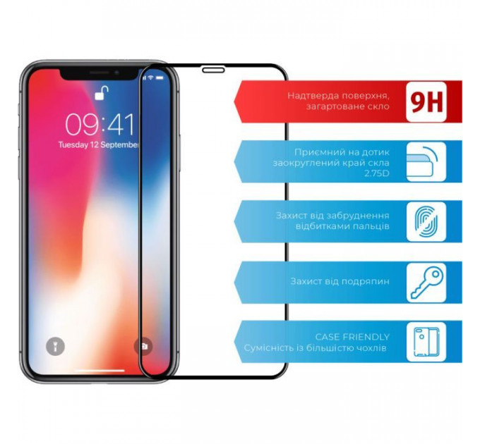 Скло захисне ACCLAB Full Glue Apple iPhone X\/XS\/11 Pro (1283126508189)