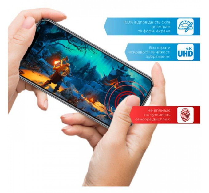 Скло захисне ACCLAB Full Glue Apple iPhone X\/XS\/11 Pro (1283126508189)