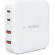 Зарядний пристрій Choetech GaN 2 USB-A \/ 2 USB-C 100W QC3.0\/PD\/PPS (PD8008-EU-WH)