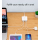Зарядное устройство для Choetech GaN 2 USB-A \/ 2 USB-C 100W QC3.0\/PD\/PPS (PD8008-EU-WH)