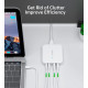 Зарядное устройство для Choetech GaN 2 USB-A \/ 2 USB-C 100W QC3.0\/PD\/PPS (PD8008-EU-WH)