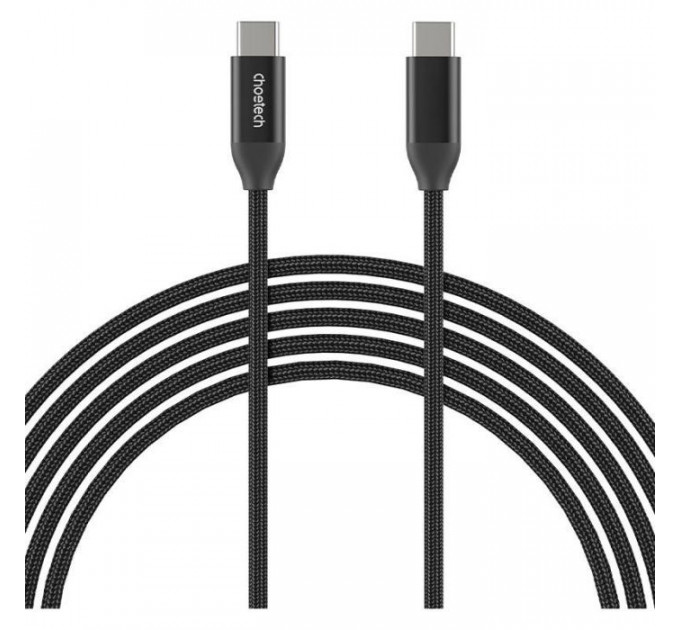 Дата кабеля USB-C to USB-C 2.0m 240W USB2.0 Choetech (XCC-1036-BK)