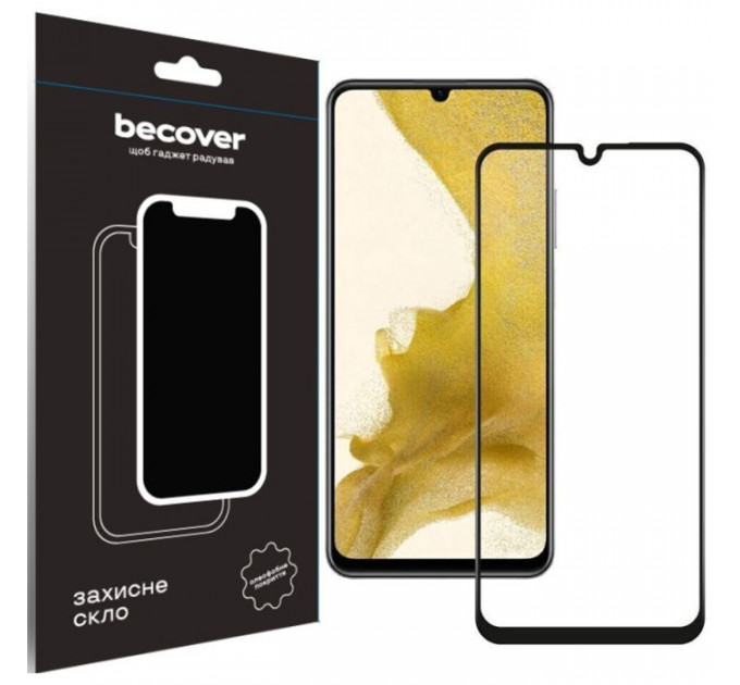 Стекло защитное BeCover Samsung Galaxy A25 SM-A256 5G Black (710540)