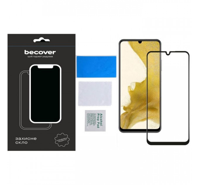 Стекло защитное BeCover Samsung Galaxy A25 SM-A256 5G Black (710540)