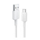 Дата кабель USB 2.0 AM to Type-C 1.8m 322 White Anker (A81H6H21)