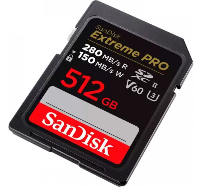 Карта памяти SanDisk 512GB SDXC class 10 UHS-II U3 V60 (SDSDXEP-512G-GN4IN)