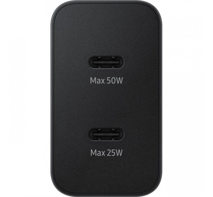 Зарядний пристрій Samsung 50W 2xUSB-С + cableUSB-C to USB-C 1.8m black (EP-T5020XBEGEU)