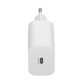 Зарядний пристрій RivaCase 1xUSB Type-C PD 20 Вт кабель Type-C white (PS4101 WD4 (White))