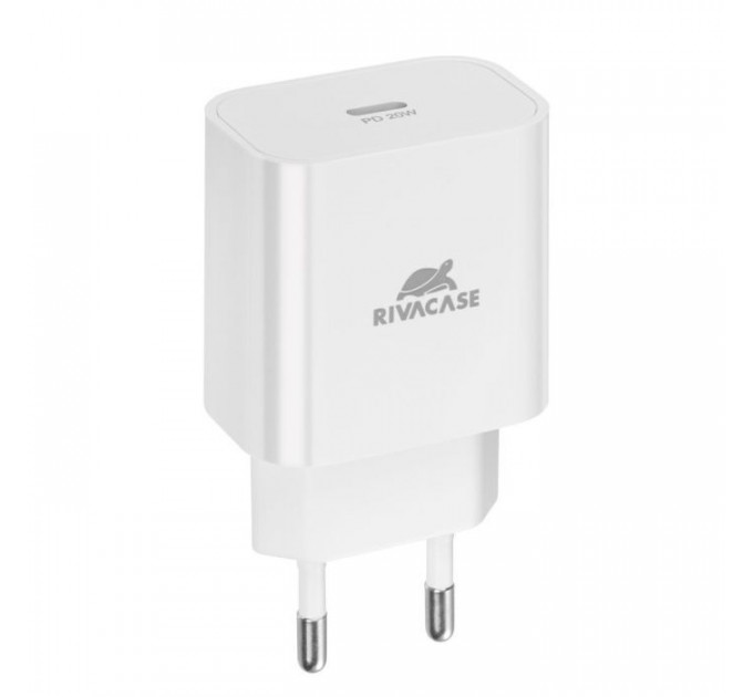 Зарядний пристрій RivaCase 1xUSB Type-C PD 20 Вт кабель Type-C white (PS4101 WD4 (White))