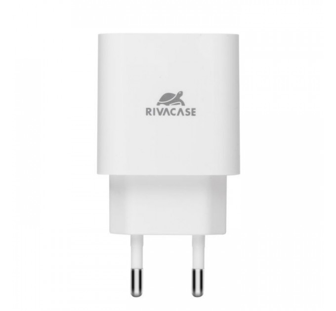 Зарядний пристрій RivaCase 1xUSB Type-C PD 20 Вт кабель Type-C white (PS4101 WD4 (White))