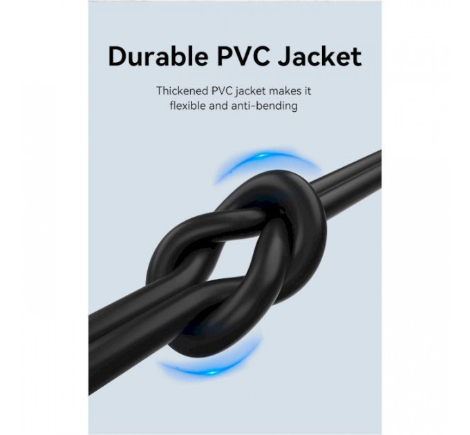 Дата кабель USB 2.0 AM to Type-C 0.5m 3.0A (18W) PVC VENTION (CTHBD)