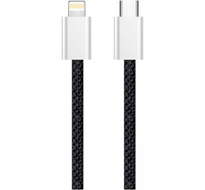 Дата кабель USB-C to Lightning 1.0m 27W black ColorWay (CW-CBPDCL061-BK)
