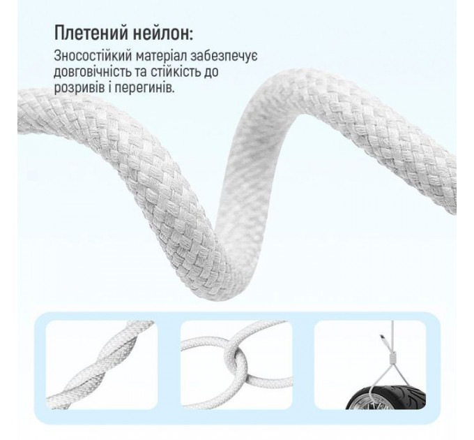Дата кабель USB-C to USB-C 1.0m 60W 3.0А grey ColorWay (CW-CBPDCC061-GR)