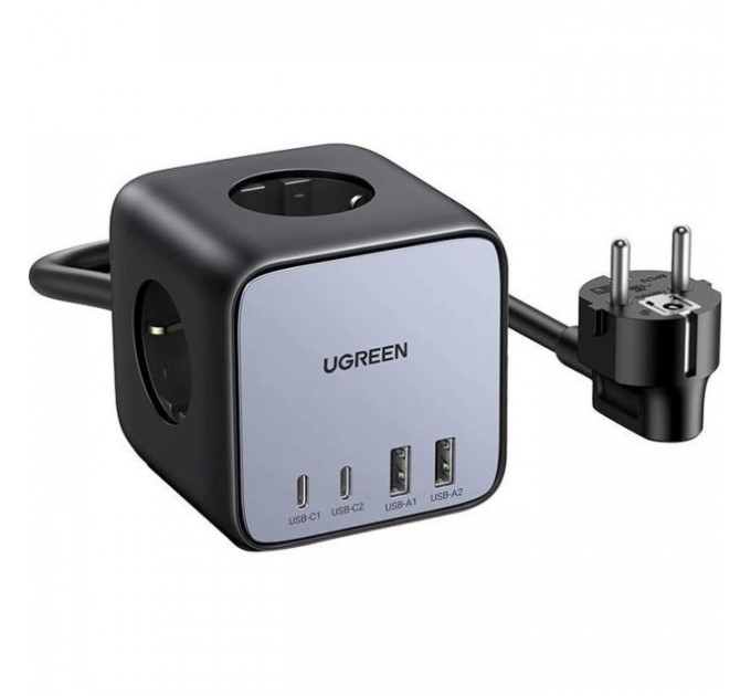 Зарядное устройство для Ugreen 4xUSB 65W DigiNest Cube (2хUSB-C+2xUSB-A) CD268 (60113) Зарядное устройство для Ugreen 4xUSB 65W DigiNest Cube (2хUSB-C+2xUSB-A) CD268 (60113)